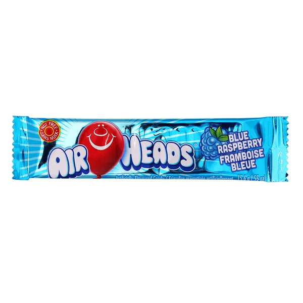 Blue Raspberry Candy - 4 Cases x 36 Packs x 15.6 g - Airheads - Canadian Distribution - Ships Free Within Canada on Orders Above CAD $199